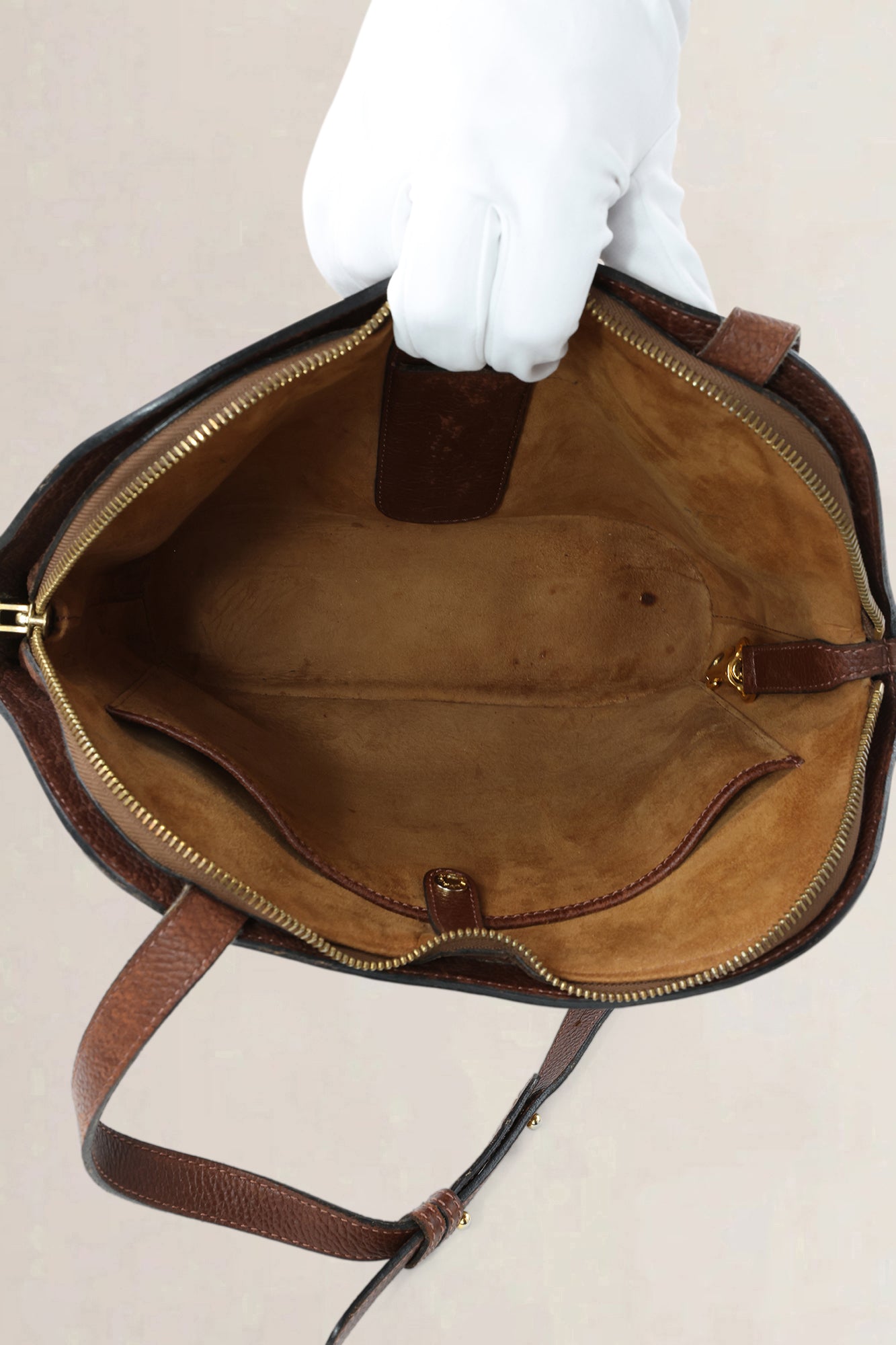 Delvaux Brown Toile De Cuir Crossbody Bag
