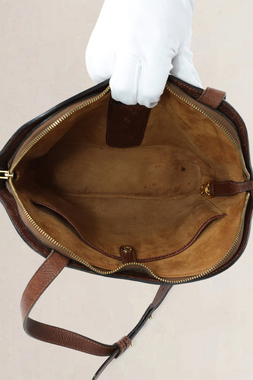 Delvaux Brown Toile De Cuir Crossbody Bag