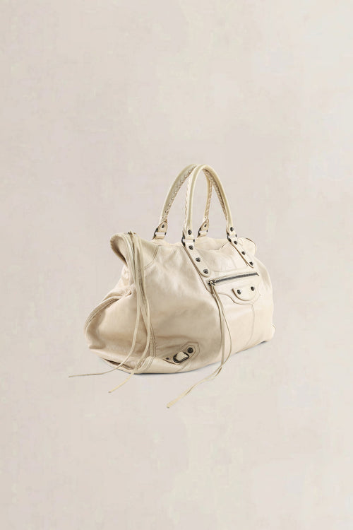 Balenciaga Beige Arena Lambskin City Small Shoulder Bag