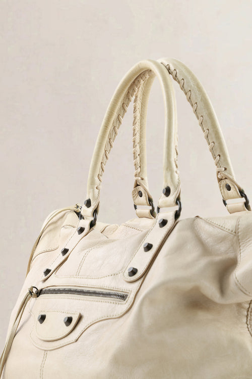 Balenciaga Beige Arena Lambskin City Small Shoulder Bag