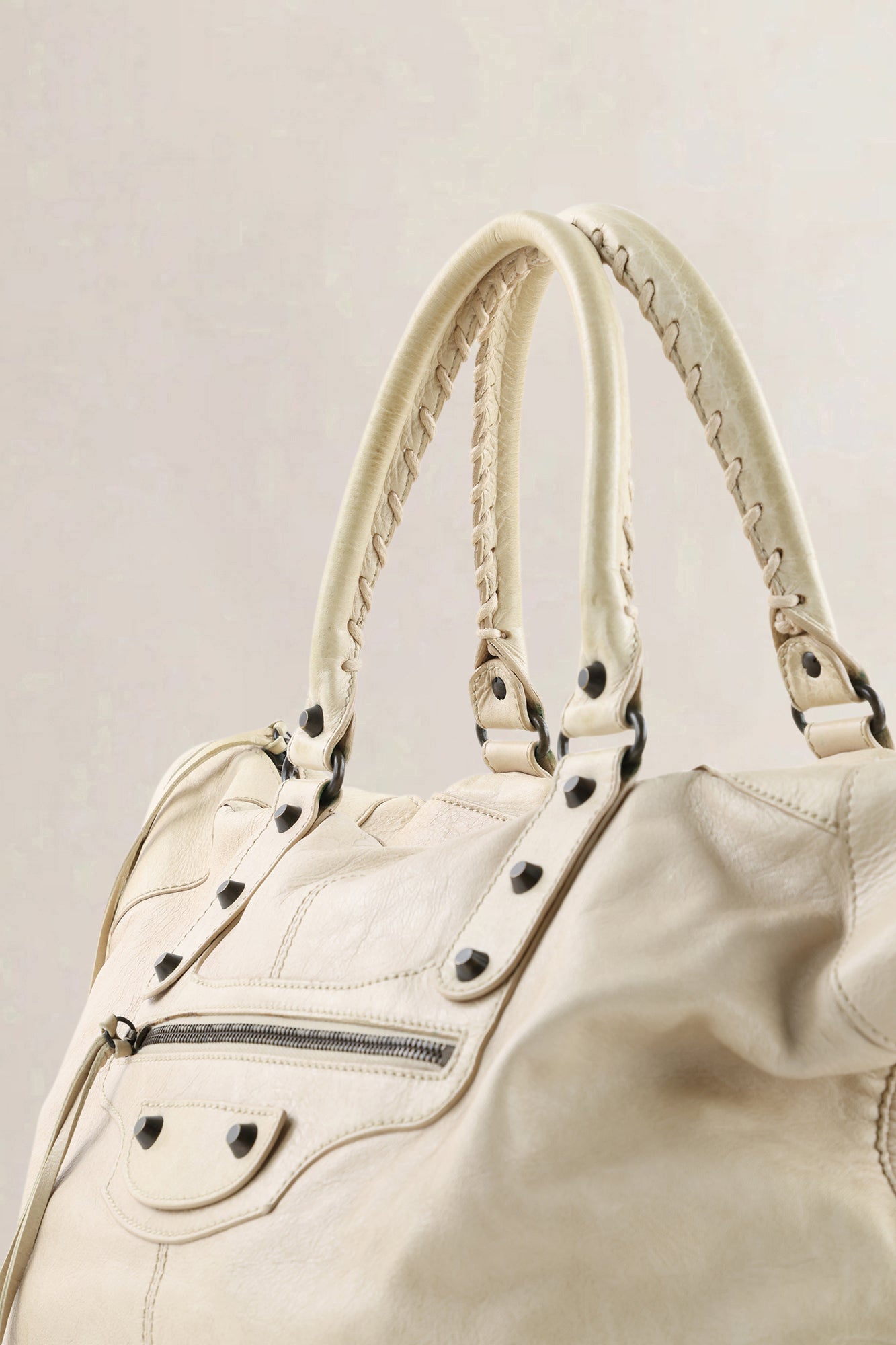 Balenciaga Beige Work Shoulder Bag