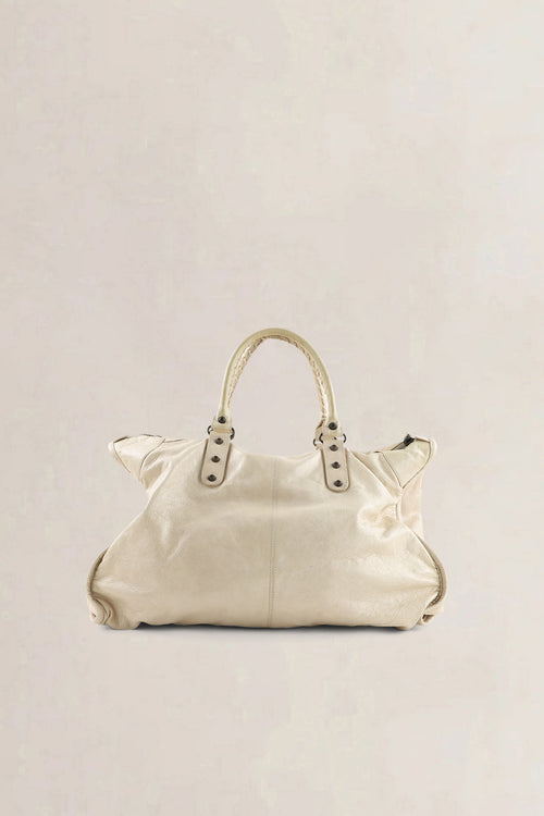 Balenciaga Beige Arena Lambskin City Small Shoulder Bag