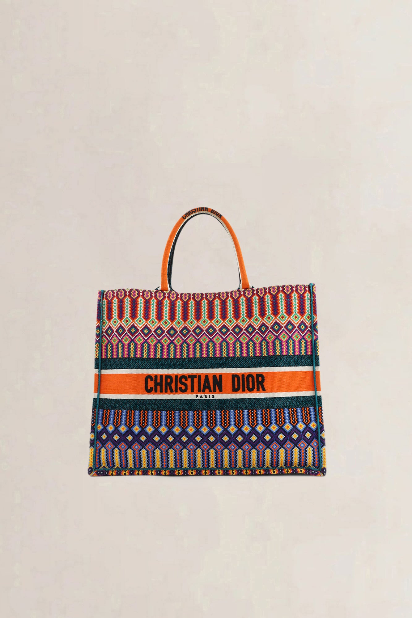 Christian Dior Multicolor Book Tote — preloved