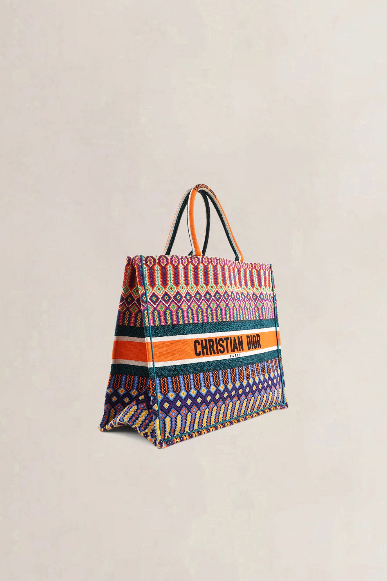 Christian Dior Multicolor Book Tote — preloved