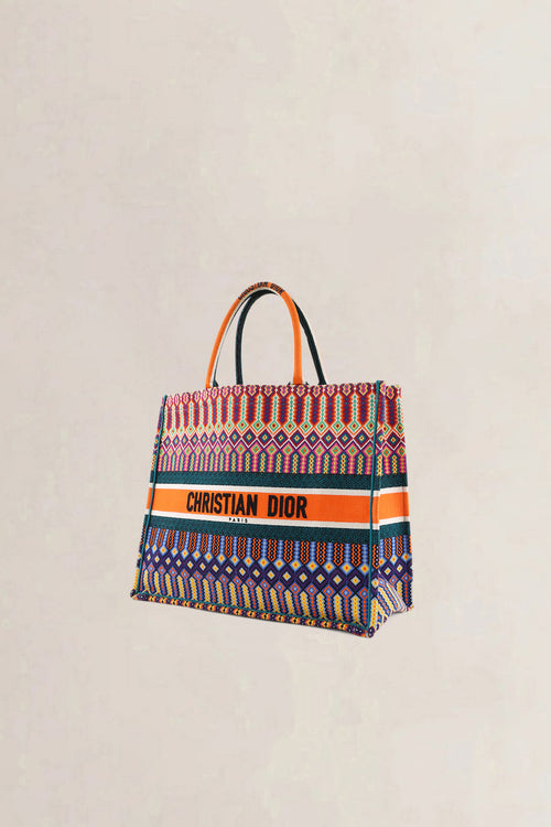 Christian Dior Multicolor Book Tote Medium Shoulder Bag