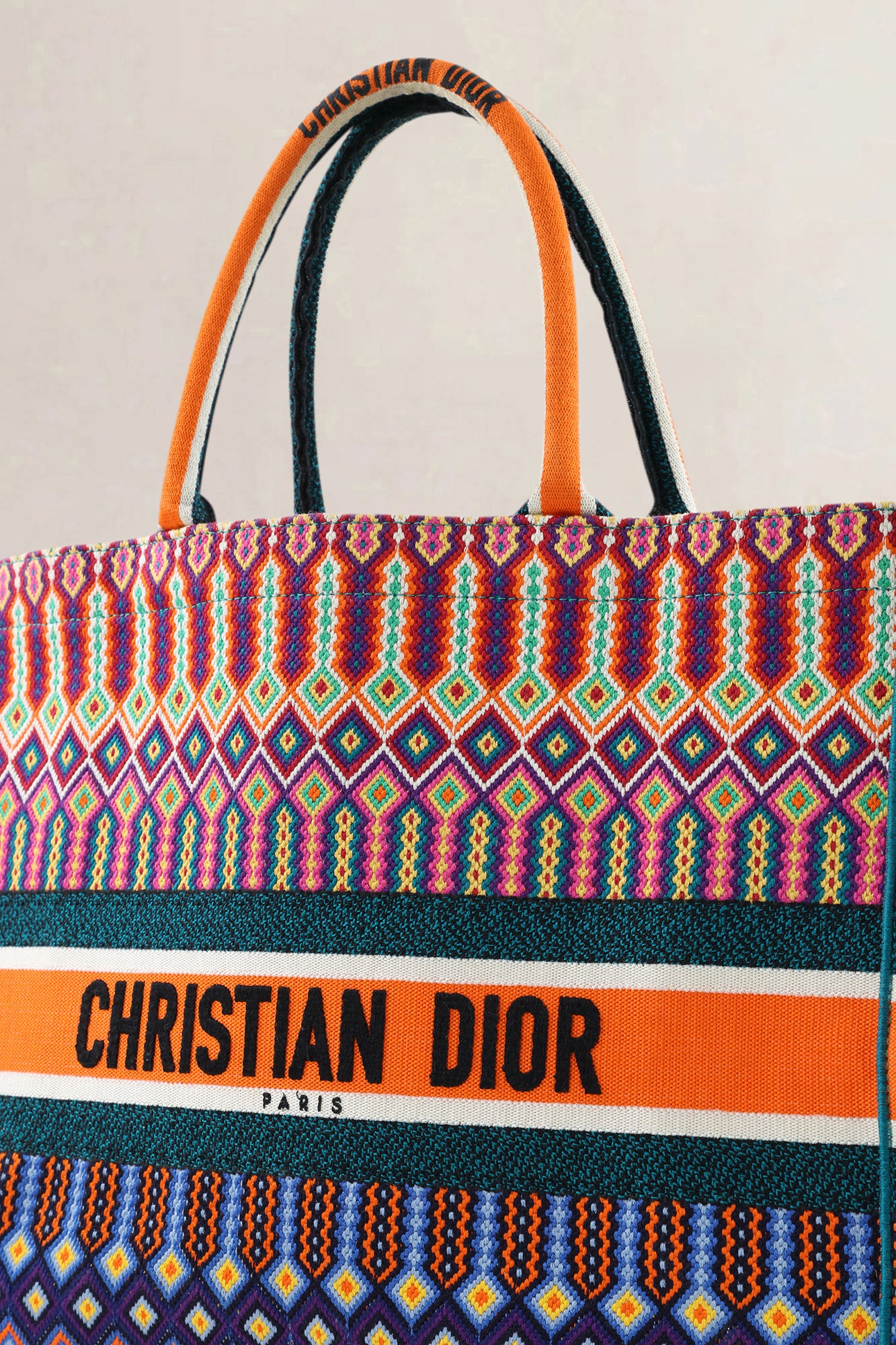 Christian Dior Multicolor Book Tote — preloved