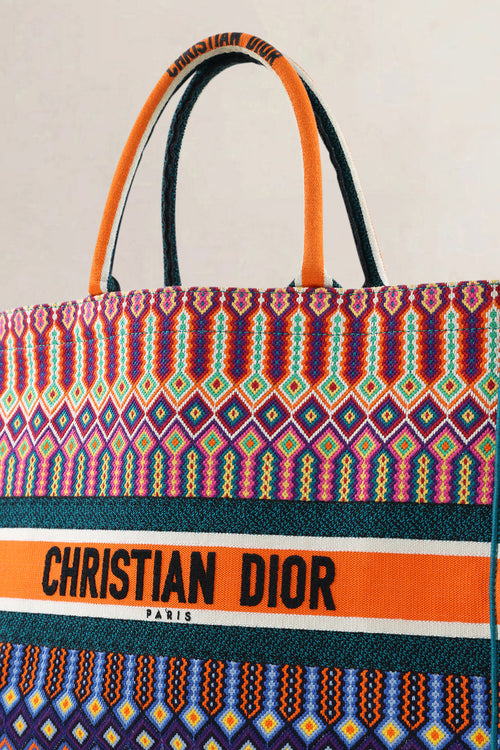 Christian Dior Multicolor Book Tote Medium Shoulder Bag