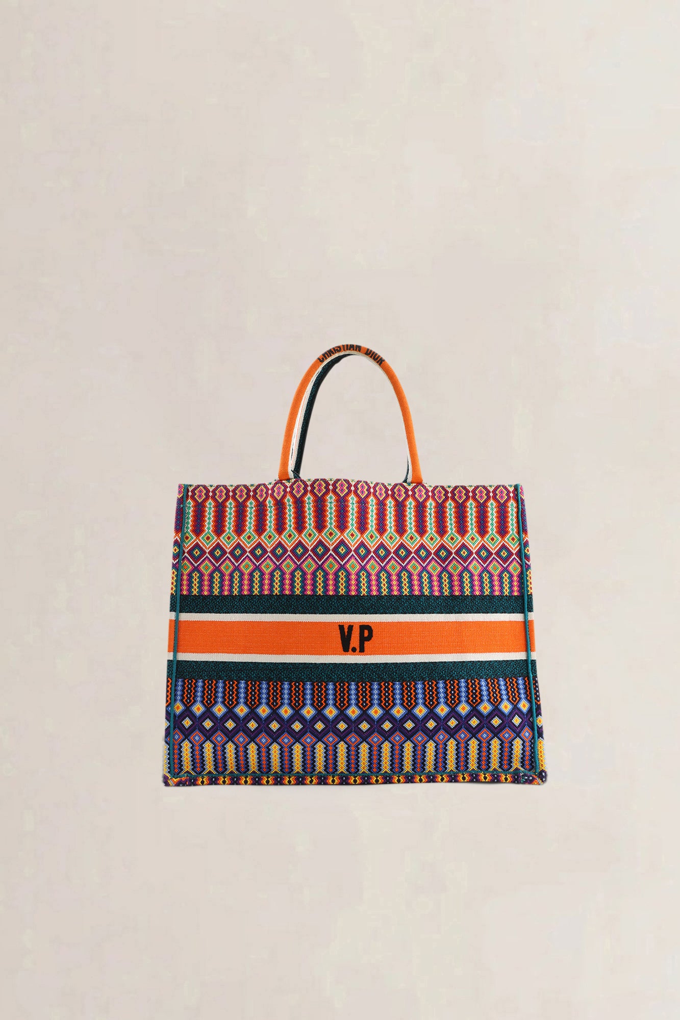Christian Dior Multicolor Book Tote Medium Shoulder Bag
