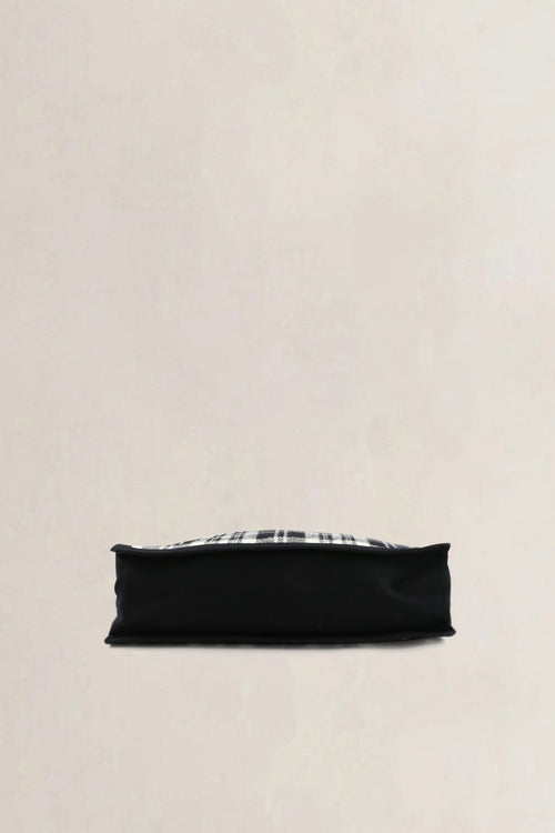 Saint Laurent Ecru & Black Tweed Rive Gauche Tote Bag
