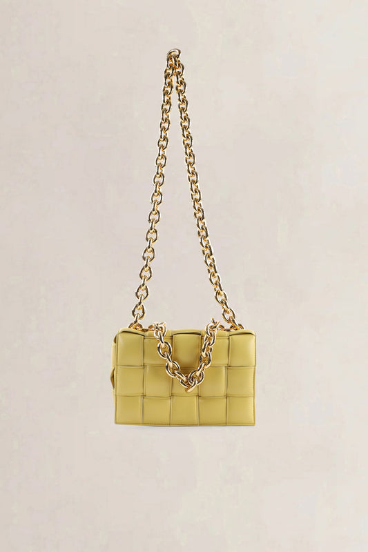 Bottega Veneta Yellow Chain Cassette — preloved