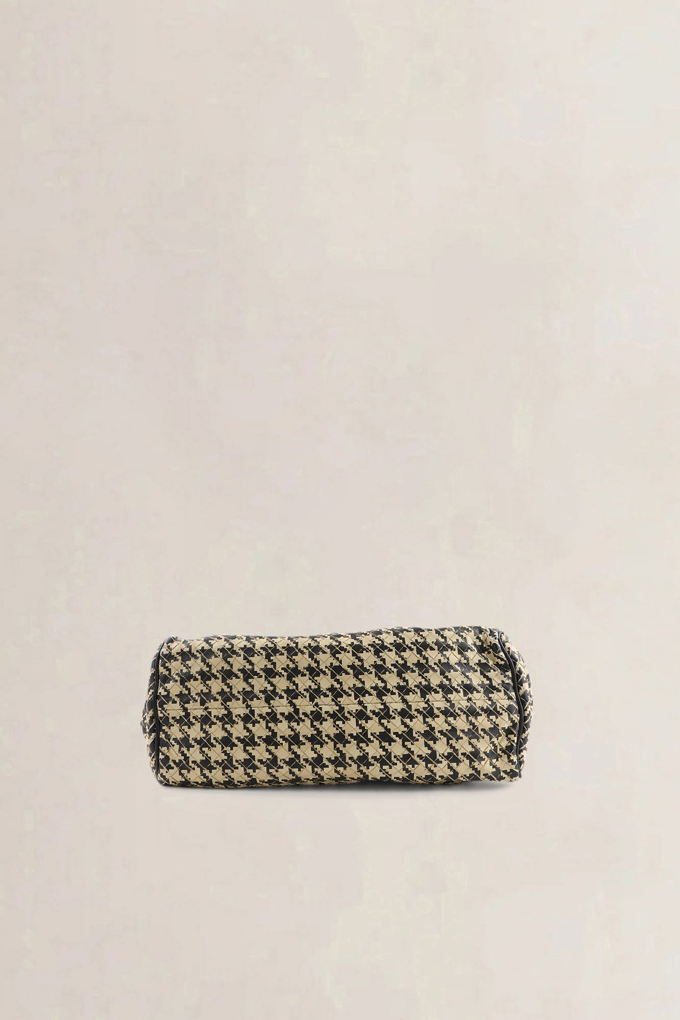 Bottega Veneta Black/White Houndstooth Top Handle Bag