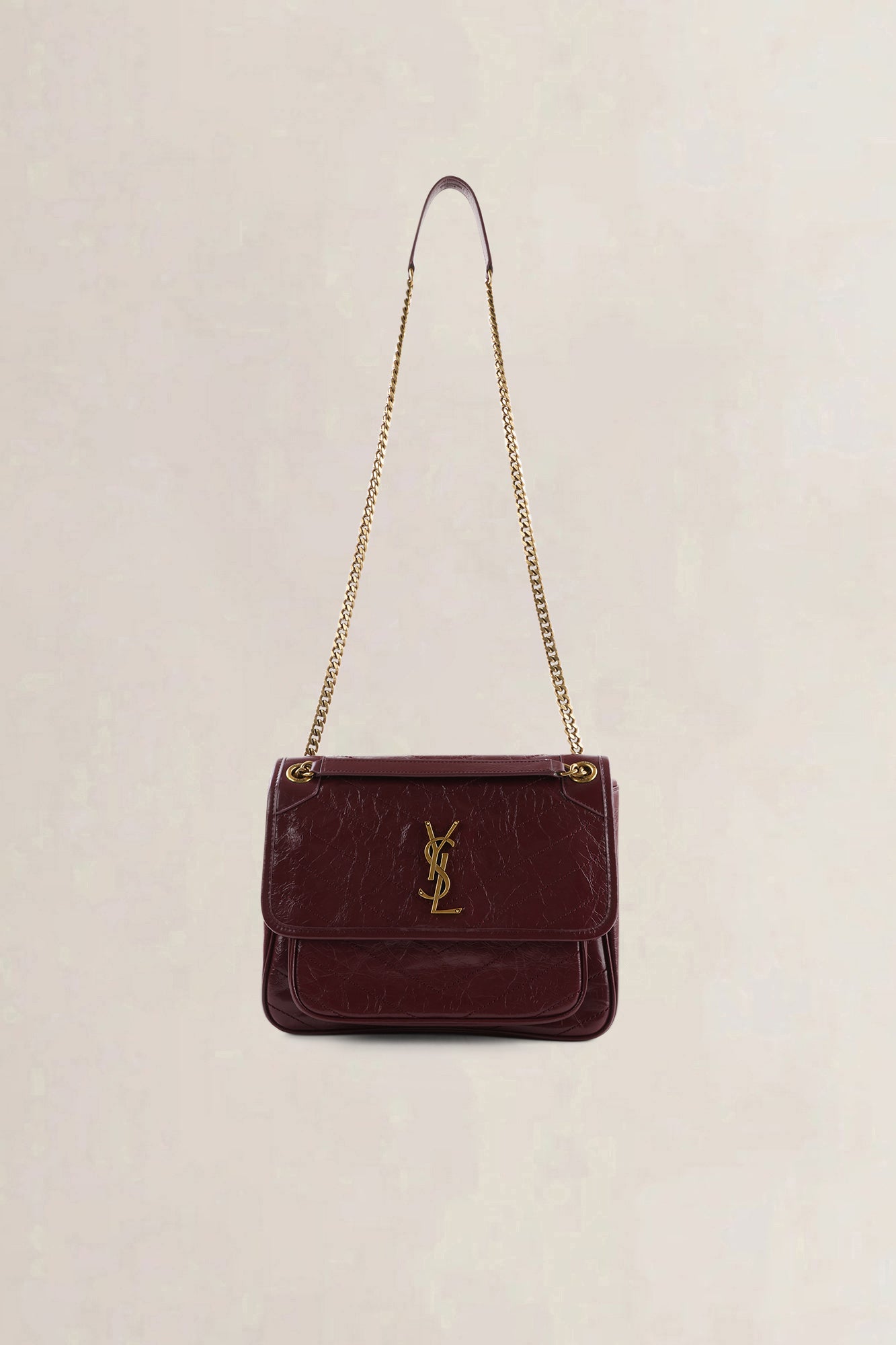 Saint Laurent Burgundy Niki Medium — preloved