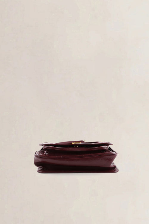 YSL Burgundy Calfskin Niki Medium Shoulder Bag
