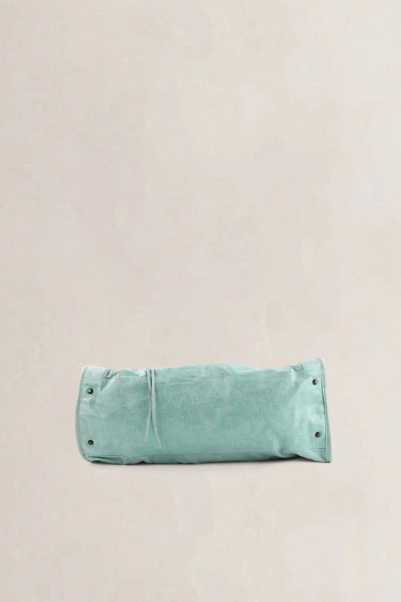 Balenciaga Turquoise Leather Work Shoulder Bag