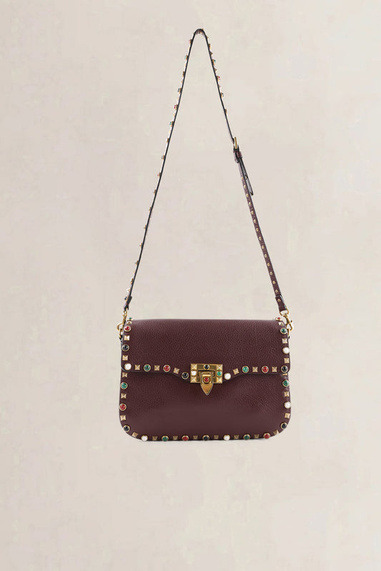 Valentino Garavani Brown Rockstud Rolling — preloved