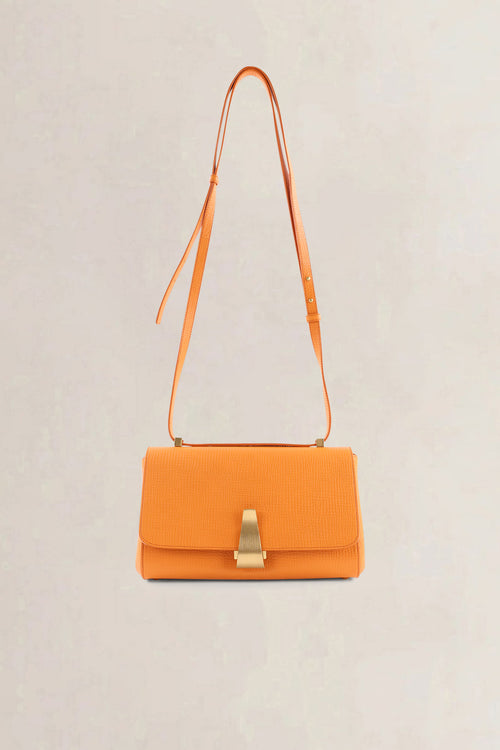 Bottega Veneta Orange Angle Crossbody Bag