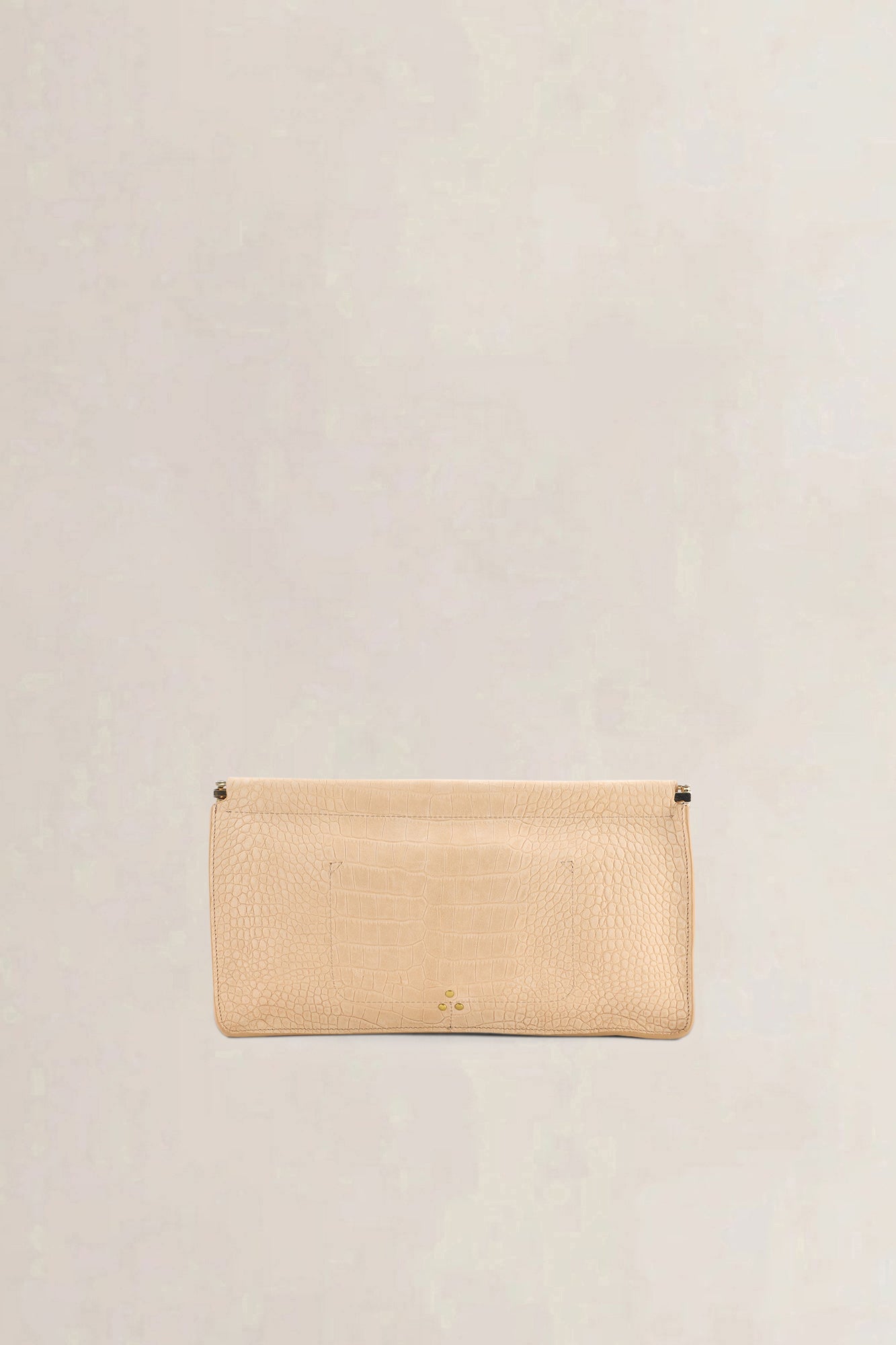 Jérôme Dreyfuss Beige Croco Clic Clac — preloved