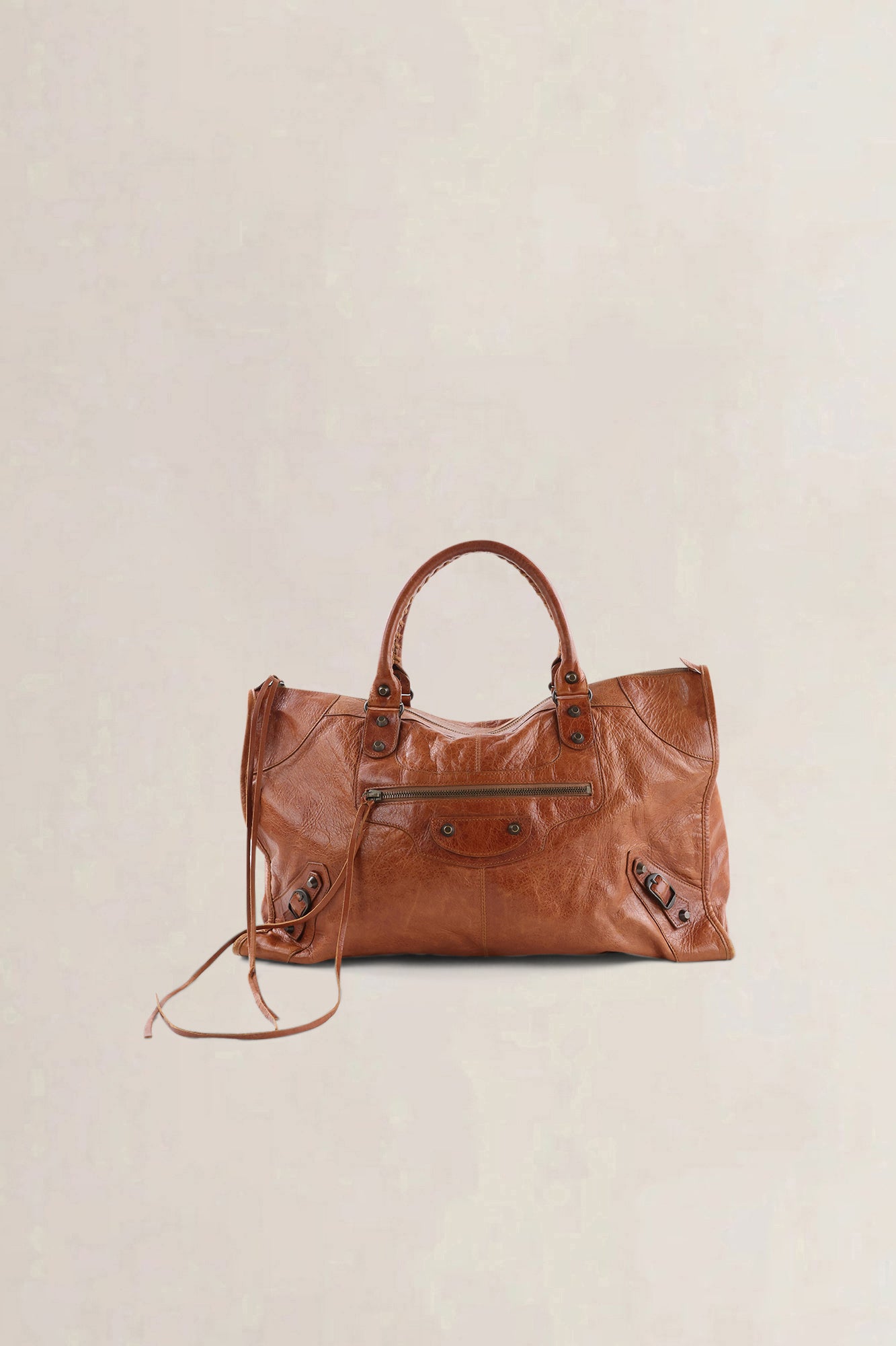 Balenciaga Brown Leather City Shoulder Bag