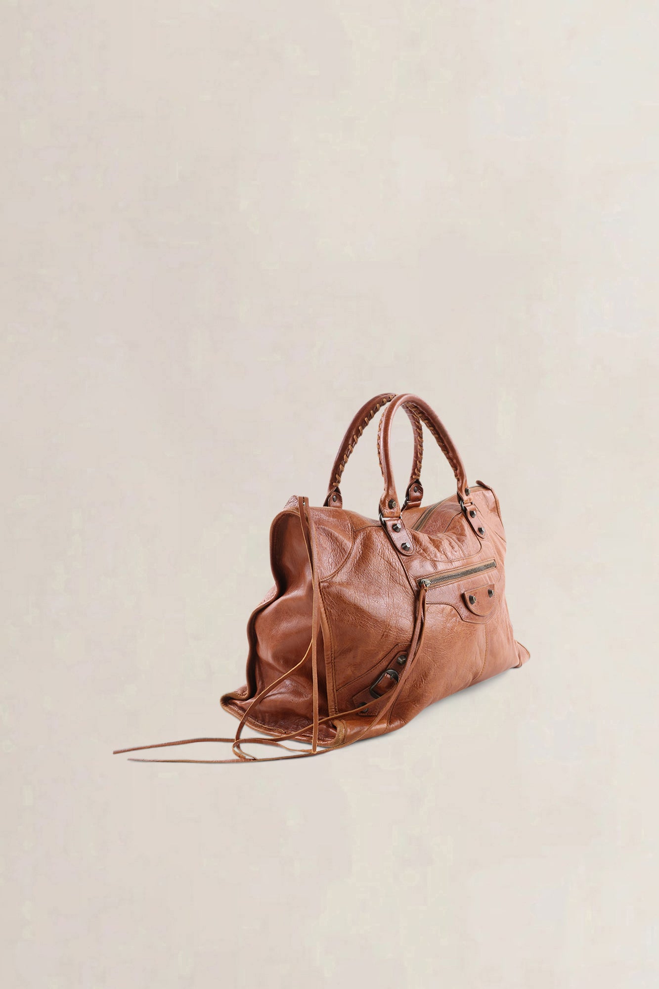 Balenciaga Brown Leather City Shoulder Bag
