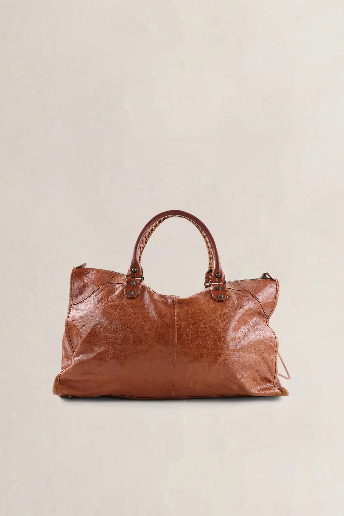 Balenciaga Brown Leather City Shoulder Bag