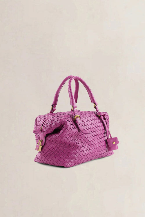 Bottega Veneta Purple Montaigne Top Handle Bag