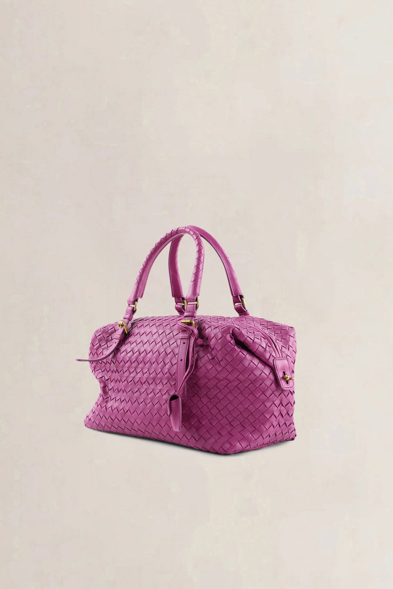 Bottega Veneta Purple Montaigne Top Handle Bag