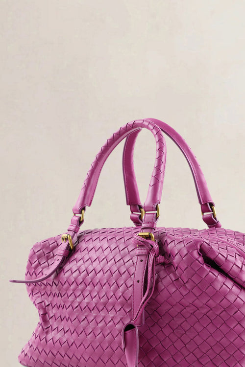 Bottega Veneta Purple Montaigne Top Handle Bag