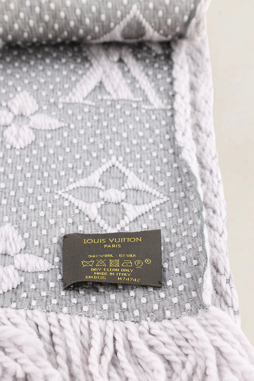 Louis Vuitton Grey Monogram Wool Stole