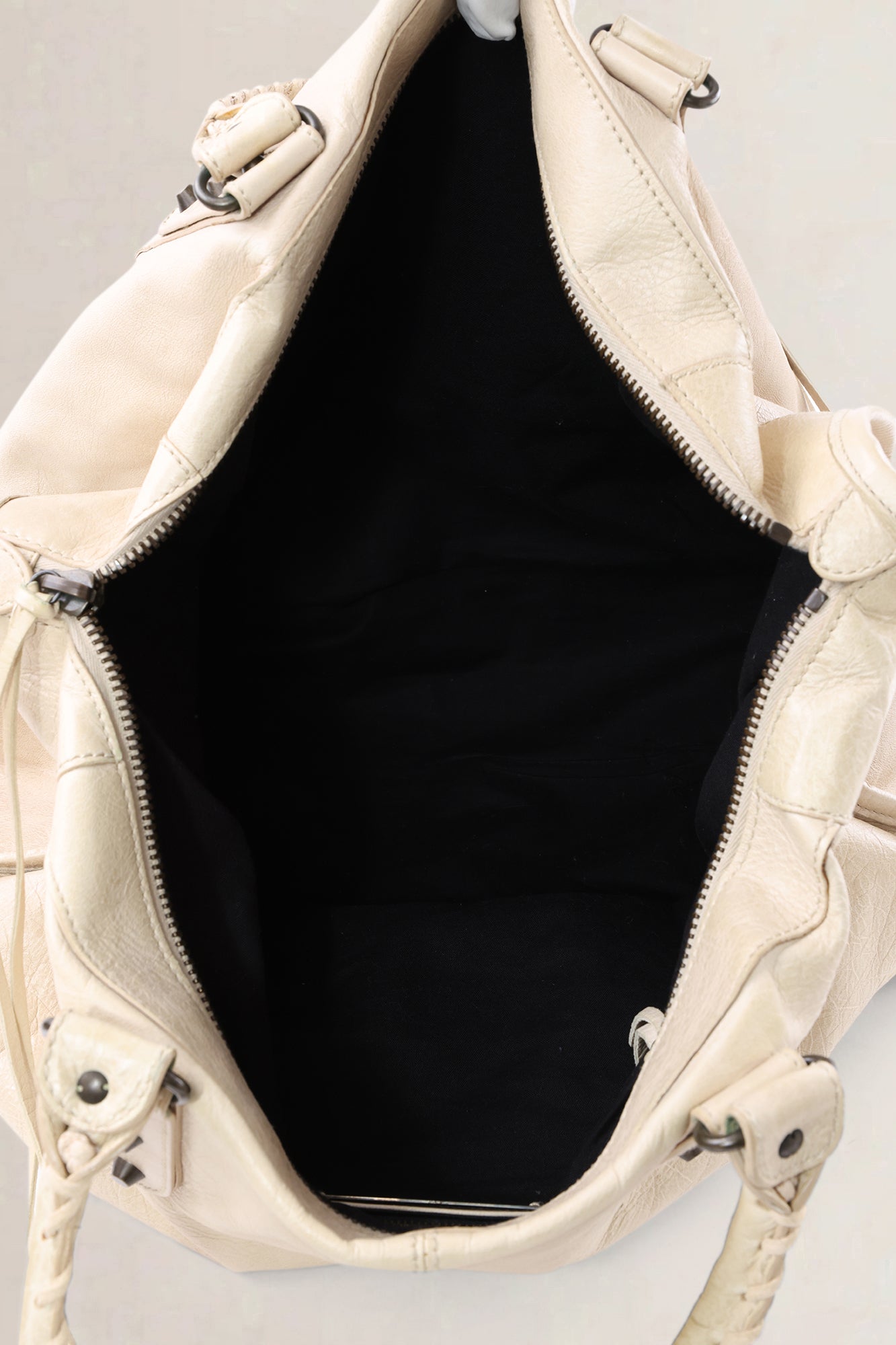 Balenciaga Beige Arena Lambskin City Small Shoulder Bag