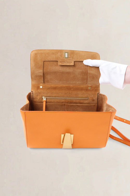 Bottega Veneta Orange Angle Crossbody Bag