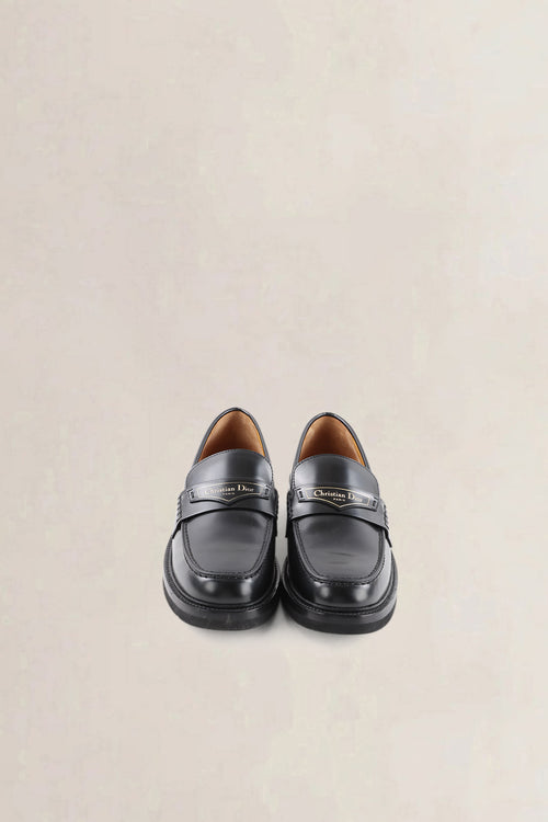 Dior Boy Black Brushed Calfskin Loafers