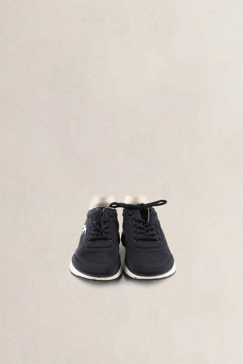 Chanel Black Lycra CC Logo Trainer Sneakers