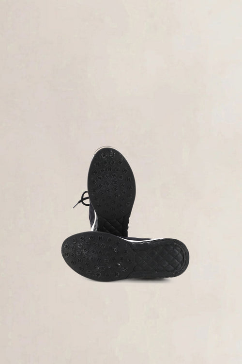 Chanel Black Lycra CC Logo Trainer Sneakers