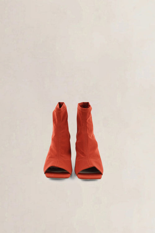 Morobé Red Open Toe Boots