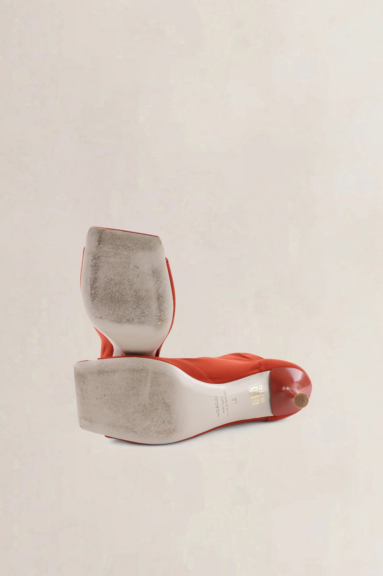 Morobé Red Open Toe Boots