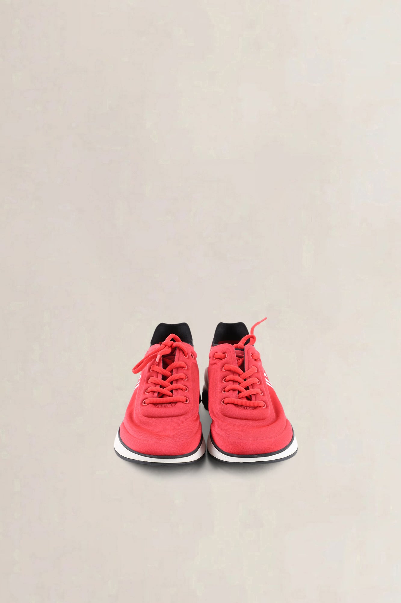 Chanel Red Acrylic CC Logo Sneakers