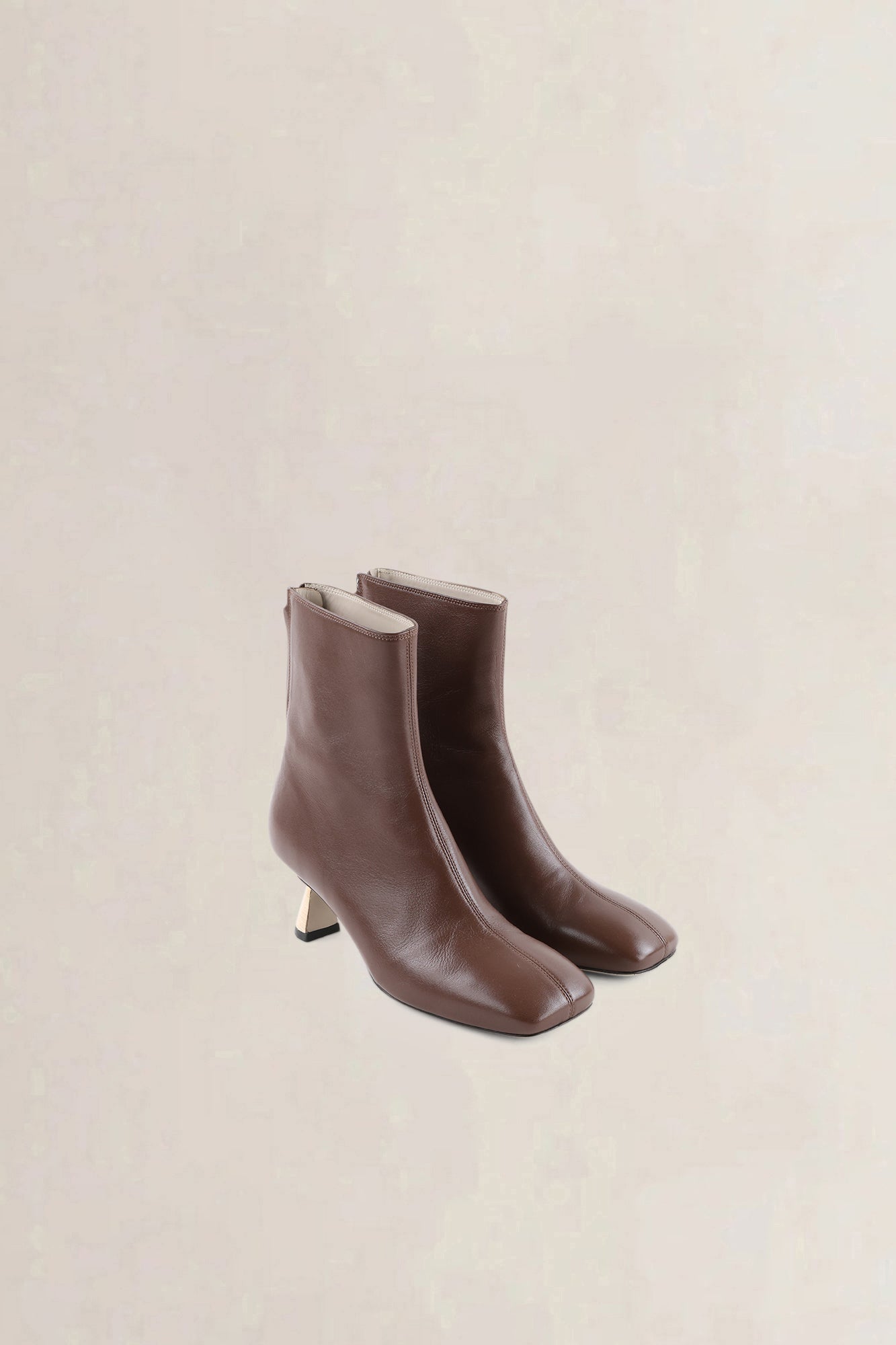 Morobé Brown Leather Ankle Boots
