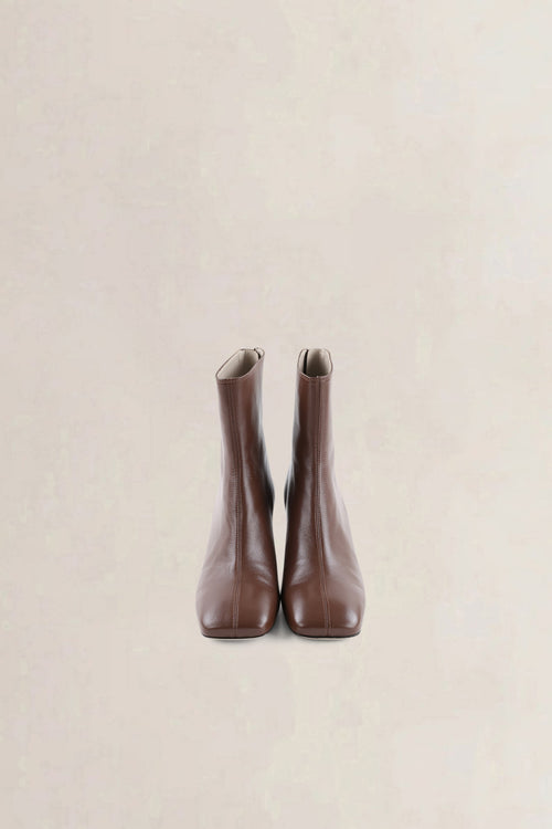 Morobé Brown Leather Ankle Boots