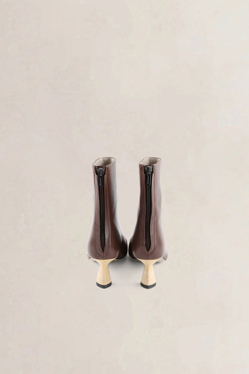 Morobé Brown Leather Ankle Boots