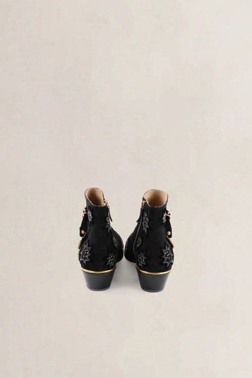 Chloé Black Velvet Susanna Boots