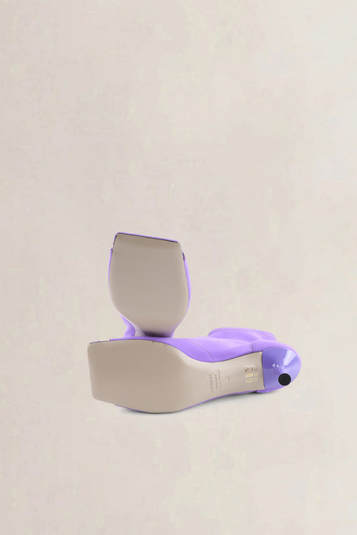 Morobé Light Purple Open Toe Boots