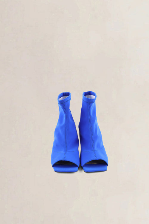 Morobé Dark Blue Open Toe Boots