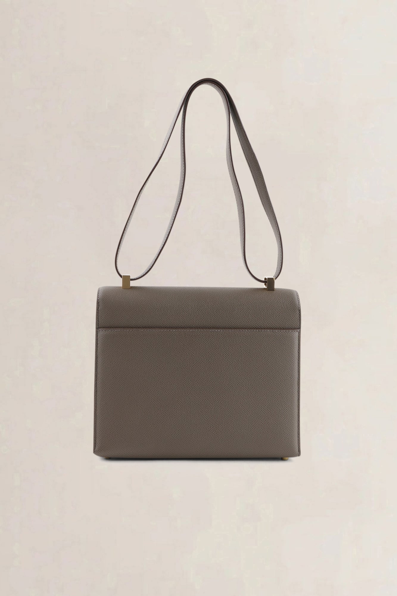 Hermès Etoupe Epsom Leather Verrou 21 Shoulder Bag