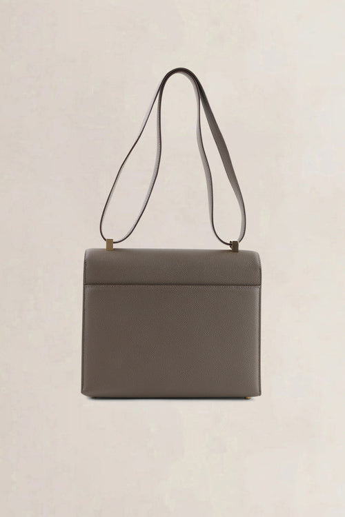 Hermès Etoupe Epsom Leather Verrou 21 Shoulder Bag