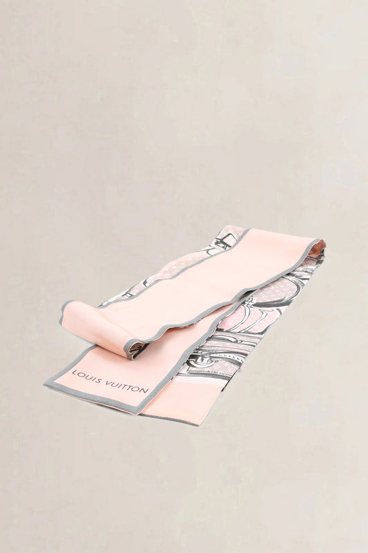 Louis Vuitton Pink Monogram Silk Scarf — preloved