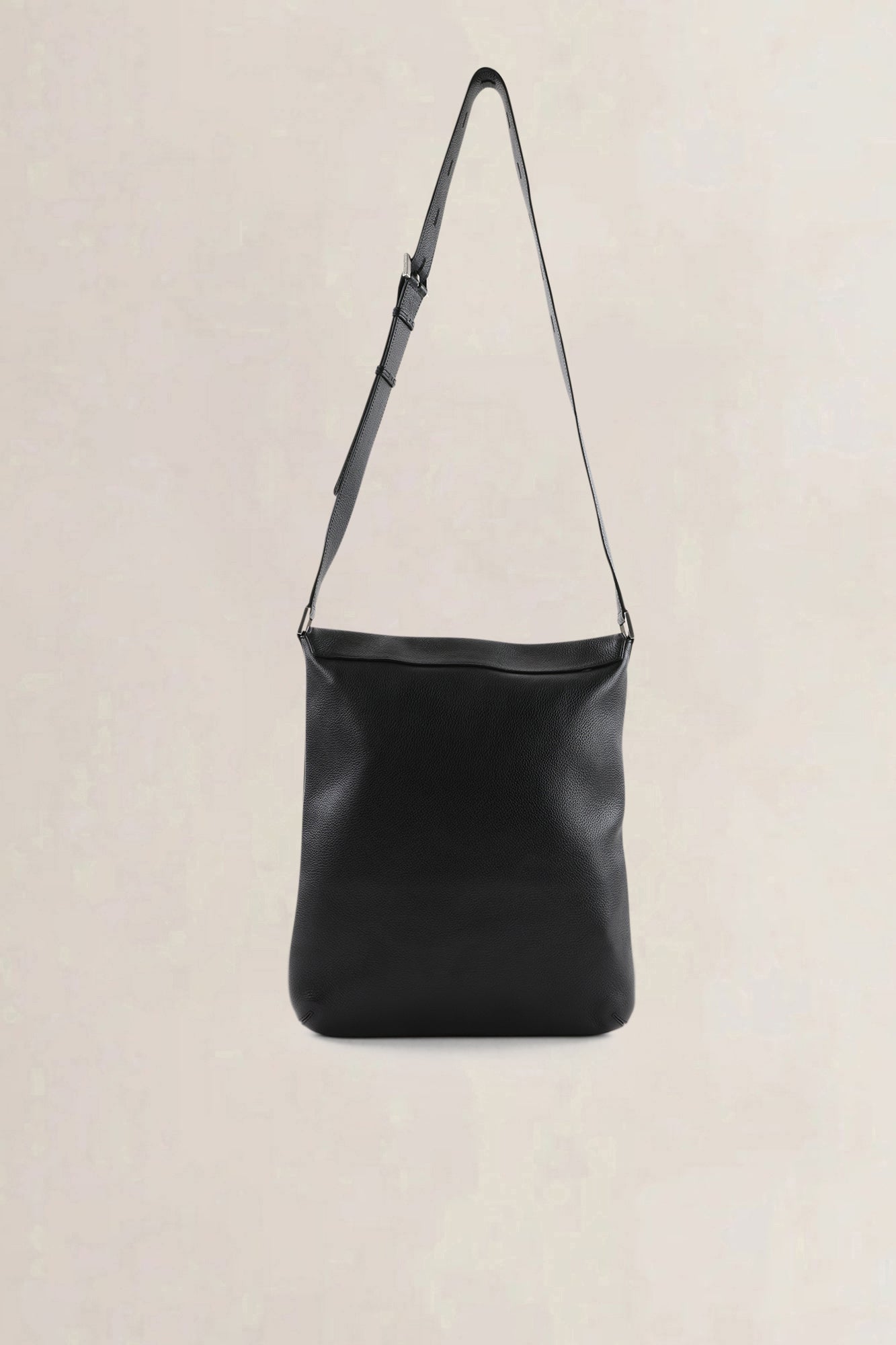 Delvaux Black Leather Louise GM Crossbody Bag