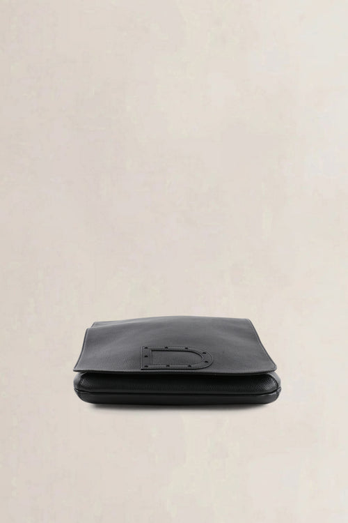 Delvaux Black Leather Louise GM Crossbody Bag