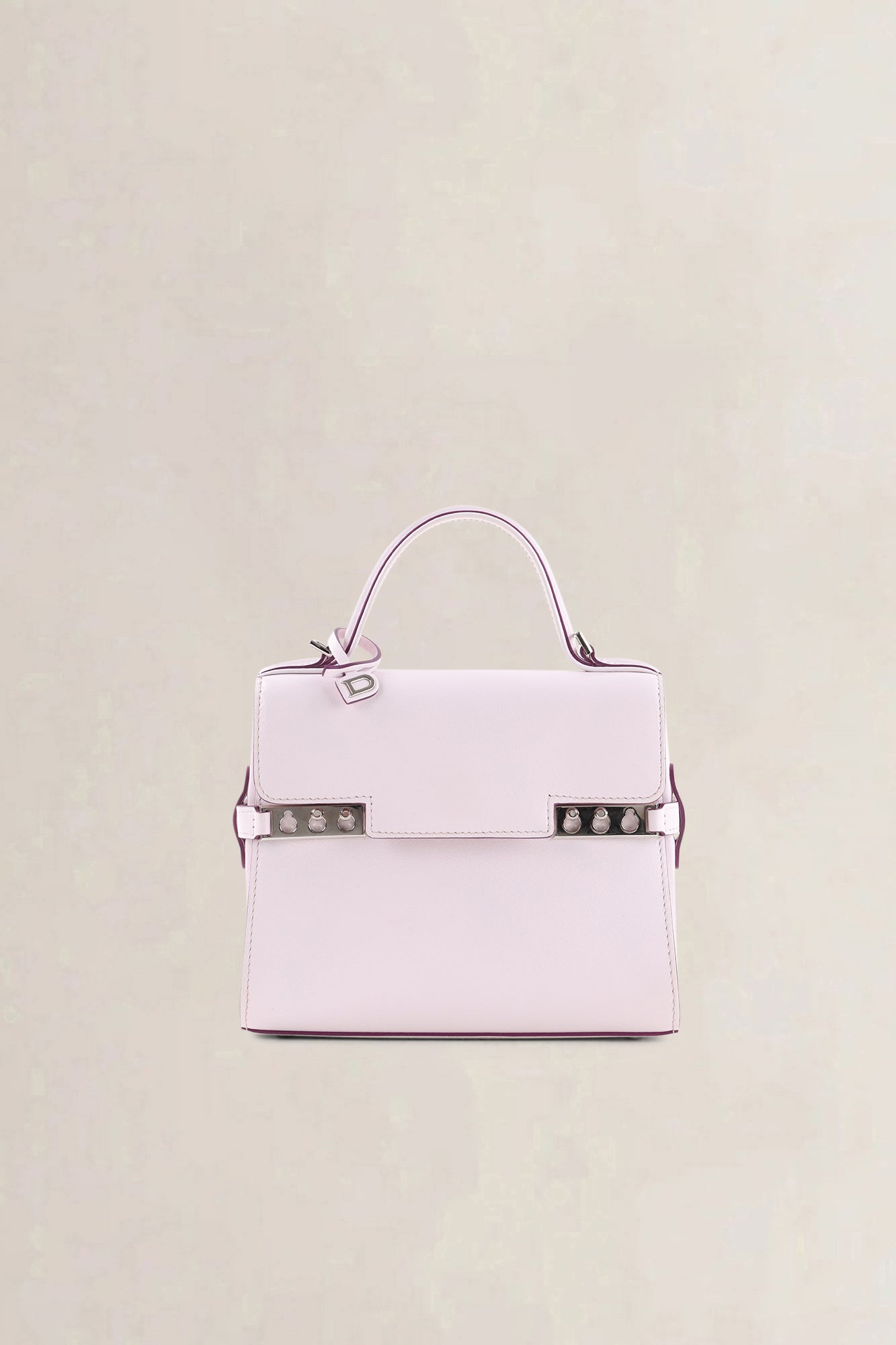 Delvaux Light Pink Leather Mini Tempête Crossbody Bag