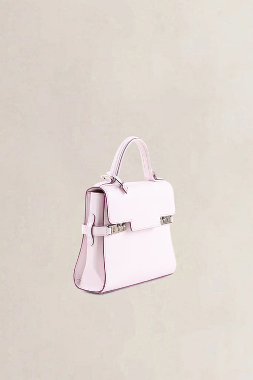 Delvaux Light Pink Leather Mini Tempête Crossbody Bag