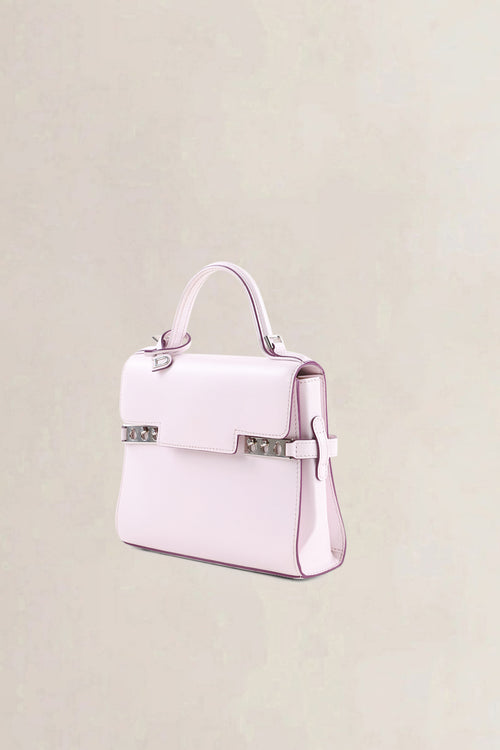 Delvaux Light Pink Leather Mini Tempête Crossbody Bag